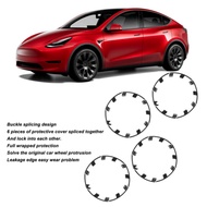 21 Inch Wheel Rim Protector Guard Scratch Resistant Hubcap Rim Patch Replacement for Tesla Model Y P
