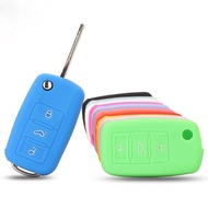 New Silicone Car Key Cover For Volkswagen VW Golf4 5 6 7 Bora Jetta POLO MK4 MK6 Bora Passat B5 B6 Superb Tiguan Beetle 3B 243631