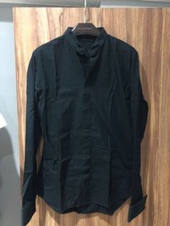 Dior HOMME 09SS 黑色 特殊立領 襯衫 Size:40