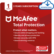 McAfee Total Protection 2024 | 1 Device | 3 Year Subscription | Antivirus Internet Security Software