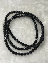 💎 黑尖晶石三圈3+手串.  01441