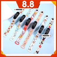 👨‍👩‍👧‍👦MEKIDS👨‍👩‍👧‍👦 LED Jam Tangan Budak Cartoon Kids Watches Waterproof