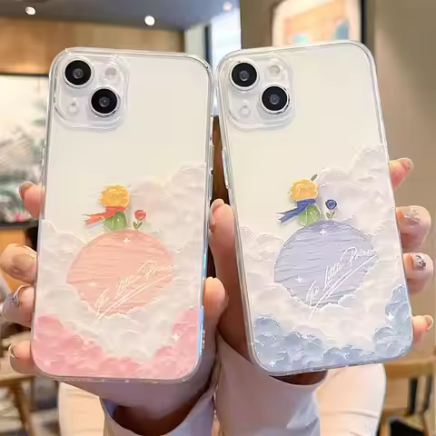 Little Prince TPU Phone Case for iPhone 15 Pro max 14 16 13 12 Mini 11 XS XS 7 8 Plus Screen Protect