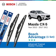 Bosch Advantage U Hook Wiper Set for Mazda CX5 KE 1st Gen (24"/18")