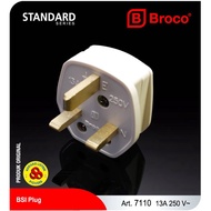 Broco AC 7110 Cream Plug 3Pin 13Amp New Gee 3 pin plug