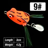 [เหยื่ออ่อนฟรี]  3cm/4.2g เหยื่อตกปลา เหยื่อปลอม อุปกรณ์ตกปลา กบยาง เหยื่อปลอม 1 บาท กบยาง 1 บาท เหยื่อปลอมช่อน กบยางตกปลาช่อน เยื่อปลอม เหยื่อตกปลา