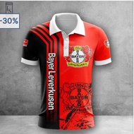 2024 new style1 ARRIVE design bayer leverkusen F.C 3D high-quality polyester quick drying 3D polo shirt,   style46xl (contact online for free customization of name)