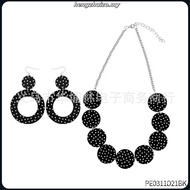 50s Women Set Polka Dot Headband Necklace for Women 5pcs Retro Disco Outfit Women Party Outfits for 