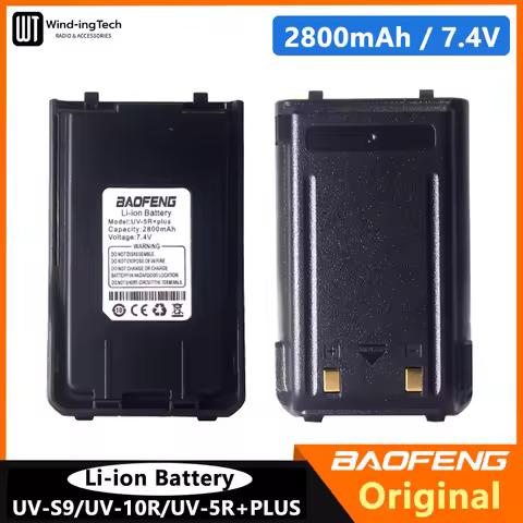 Baofeng UV-S9 Battery UV-5R+Plus UV-S9 Pro/V2 Walkie Talkie Li-ion Battery USB Charger 2800mAh For U