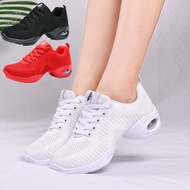 Dance Shoes for Women Summer Mesh breathable Soft Sole Jazz Zumba Gym Shoes White Sneakers for Lady