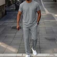 Spring New Fashion Men's Outdoor Casual Sports Suit 2-Piece Set, Soft And Comfortable Fabric, Machin