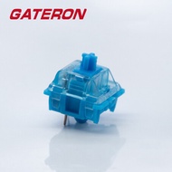 Gateron Phantom màu xanh clicky Bàn phím thiết bị chuyển mạch RGB LED 60gf Pre lubed 3 pin Clicky Ke