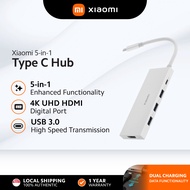 Xiaomi 5-in-1 Type-C Hub | 100W PD Fast Charging | 4K@60Hz HDMI | 3× USB 3.0 Ports | USB-C Data & Po