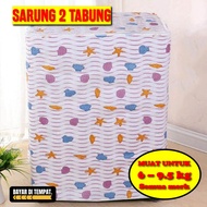 BISA COD - Sarung Mesin Cuci 2 Tabung Bukaan Atas / Tutup Mesin Cuci 2 Tabung Cover Mesin Cuci 2 Tab