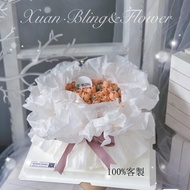 [Flower Packaging] South Korea Imported Sydney Paper Bouquet Cake Peripheral White Sydney Paper Soft