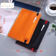 WINTE Strap Notebook, Hard Cover Daily Weekly Planner Agenda Book, Minimalist with Pen Insert PU Lea