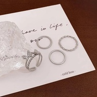[Advantages Cute Flagship Store] c x Exquisite ins Super Fairy Butterfly Ring Set Light Luxury Niche
