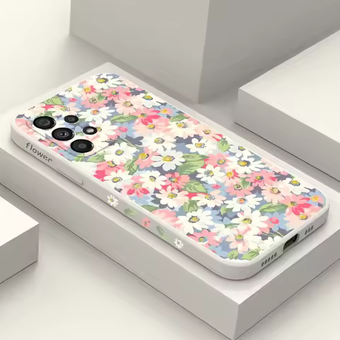 Season Flowers Case For Samsung Galaxy A73 A53 A33 A23 A13 A03 A72 A52 A52S A32 A22 A12 A02 A02S A71