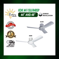 KDK Ceiling Fan (M11SU/ R48SP) / WITH REMOTE CONTROL / 3 ABS BLADE/ 3 SPEEDS / 1yr warranty from KDK