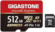 GIGASTONE 512GB microSD Express, MicroSDXC Express Memory Card SD 7.1 Speed up to R/W 880/650MB/s Co