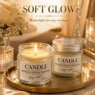 60g/2.1oz Glass Jar Scented Candles, Jasmine Snow Lotus, Cinnamon, Pumpkin, Ocean Fragrance Candles,