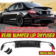 Car Rear Bumper Diffuser Protector For Mercedes For Benz C Class W204 C204 Sedan C63 Coupe 2012-2015