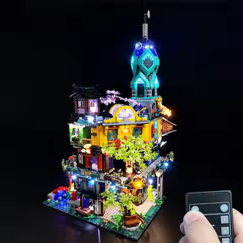 LYBMTWF LED Lighting Kit Compatible with Lego 71741 Ninja Garden Building Blocks (NOT Include The Mo
