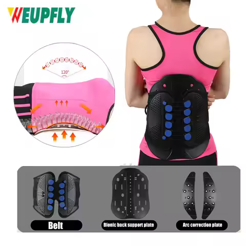 Lower Back Brace Lumbar Support Belt with Pulley System for Lower Back Pain Relief, Herniated Disc,S