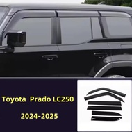 Car Window Deflector Visor For Toyota Land Cruiser 250 Prado LC250 2024 2025 Vent Sun Shade Rain She