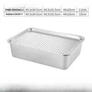 ชามกรองน้ำสแตนเลส 304 ทรงสี่เหลี่ยม ลึกกว้างขวาง ใช้ในธุรกิจ ชามกรองน้ำชา ชามกรองน้ำมัน ชามกรองน้ำผั