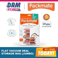 Official Distributor | Pack Mate FLAT Space Saver Vacuum Seal Storage Bags (Jumbo) UP$36.90
