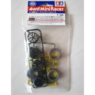 TAMIYA 95412 - HARD LOW-PROFILE TIRE (SILVER) & CARBON WHEEL SET (Y SP