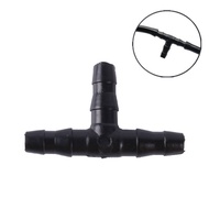 10/50 Pcs Sprinkler Irrigation 1/4 Inch Barb Tee Water Hose connectors Pipe Hose Fitting Joiner Drip