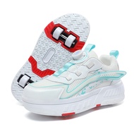 Overseas Runaway Shoes Children Wheel Shoes LED Light Light Charging Boys Girls Light Shoes Sports F