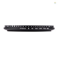 Andoer 77mm ND Fader Neutral Density Adjustable ND2 to ND400 Variable Filter for DSLR Camera