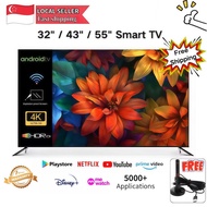 🔥【Free shipping】4K Smart TV Google TV | Android TV | Frameless Display | Netflix Youtube 32 inch 43 