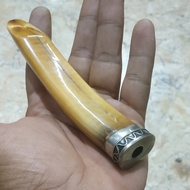 pipa once cangklong tarduy ring perak antik panjang 14,5cm