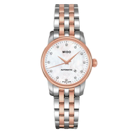 MIDO Baroncelli นาฬิกาข้อมือผู้หญฺิง Automatic Watch รุ่น M7600.9.9.69.1 ตัวเรือนกลมสีโรสโกลด์ หน้าม