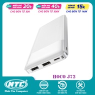 Pin sạc dự phòng Hoco J72 Easy travel 10000mAh 2 cổng Input/Output max 2A - Nhất Tín Computer