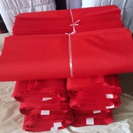 【母婴百货】 -纯棉大红布料喜事结婚红布佛台用布红绸缎布全棉中国风布开业布料【 Spot 】 - Pure Cotton Big Red Fabric Wedding Celebratio 【0611