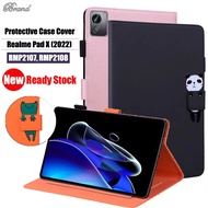 For Realme Pad X 10.95" 2022 RMP2107 RMP2108 5G Cute Animal Pattern Tablet Protection Case Fashion P