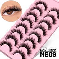 VELTRINAY 3D Faux Mink Lashes Cat Eye Lashes Fluffy Volume False Eyelashes Lashes Natural Handmade F