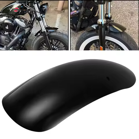Motorcycle Black Front Short Fender Mudguard Cover Accessories For Harley Forty Eight 48 XL1200X 201