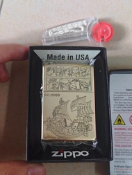 （特價）全新有盒Zippo煤油火機 海賊王 純銅盔甲機