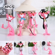 4pcs /set Pink Panther Cute Figure Toy Anime Pvc Action Figure Toys CollectionAnime Pvc Action Figure Toys CollectionCutePink Panther Cute Figure ToyFriends Gifts Model Gift