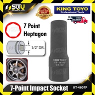KING TOYO KT-4807P / KT-4807 / KT4807 17MM 1/2" 7 Point Impact Socket