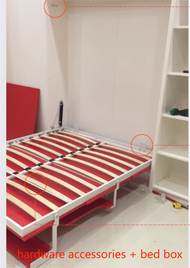 Halfday - Electric Folding Invisible Bed Murphy Bed Wall Bed Small Apartment Study Desk Hidden Bed Hardware Accessories