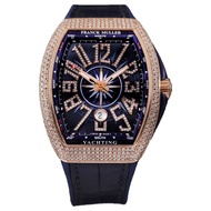 Franck Muller/V45 18KRose Gold Rear Diamond Yacht Automatic Mechanical Men