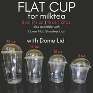 100pcs Plastic Y CUP (8oz, 12oz, 16oz, 22oz) 95mm for Milktea Cup, Disposable Plastic Cup