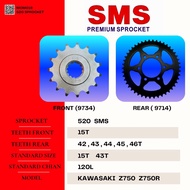 SMS 520 SPROCKET KAWASAKI Z750 Z 750 SMS SPROCKET 520 ( FRONT / REAR ) SPROCKET 520 SMS HTM RKM DID 